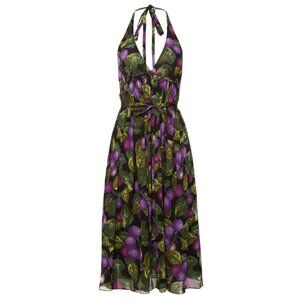 slim fit dress slacks Marc Jacobs wine halter dress